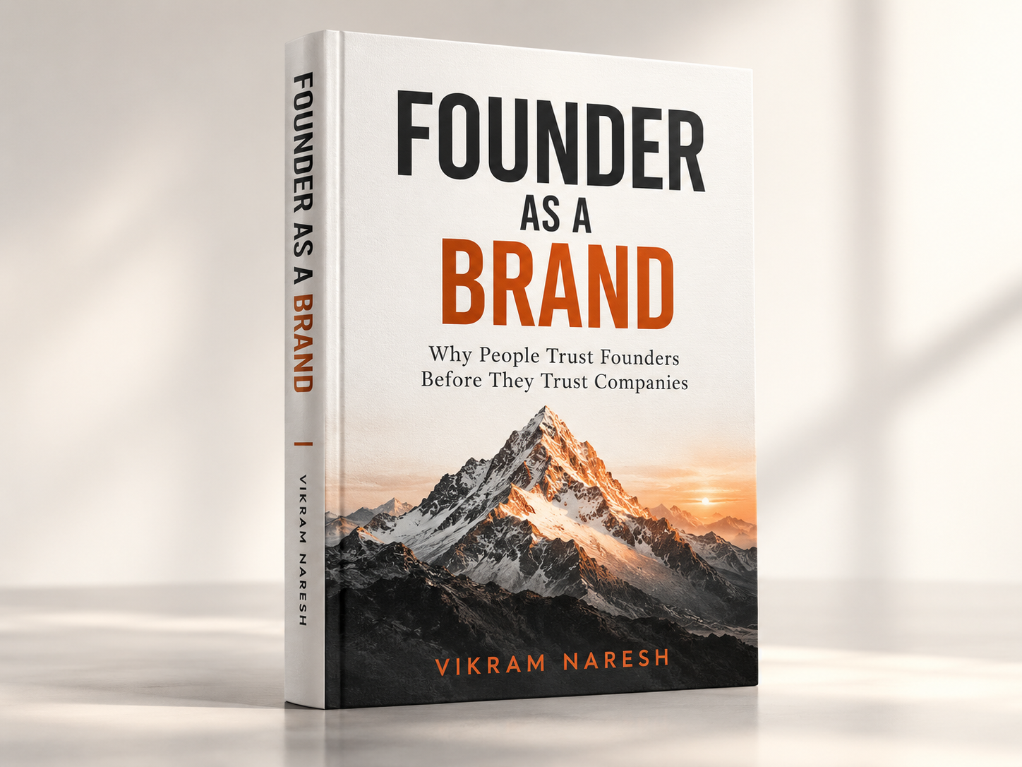 Founder as a Brand book cover by Vikram Naresh